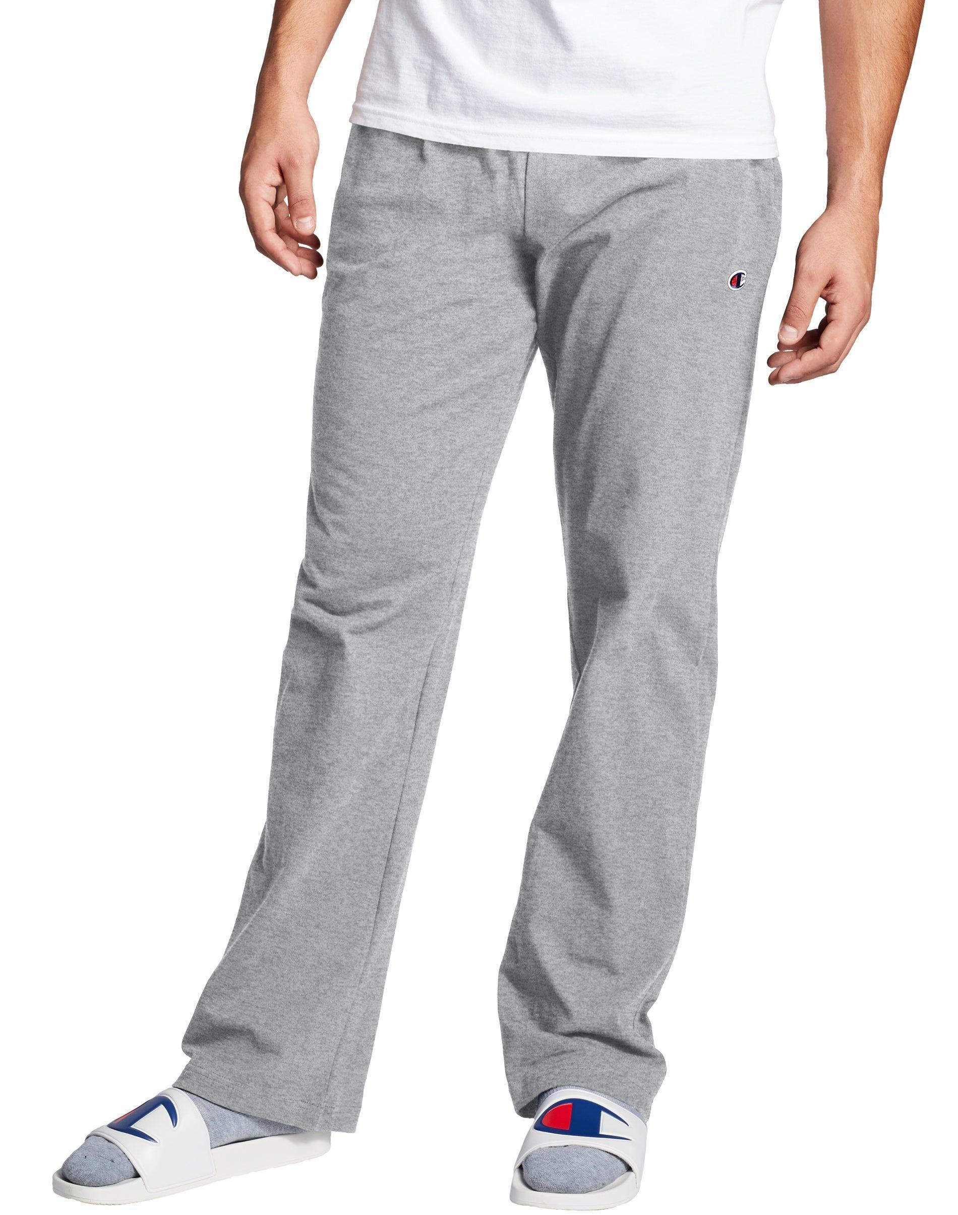 Mens Champion Cotton Jersey Pants Granite Grey Product Image