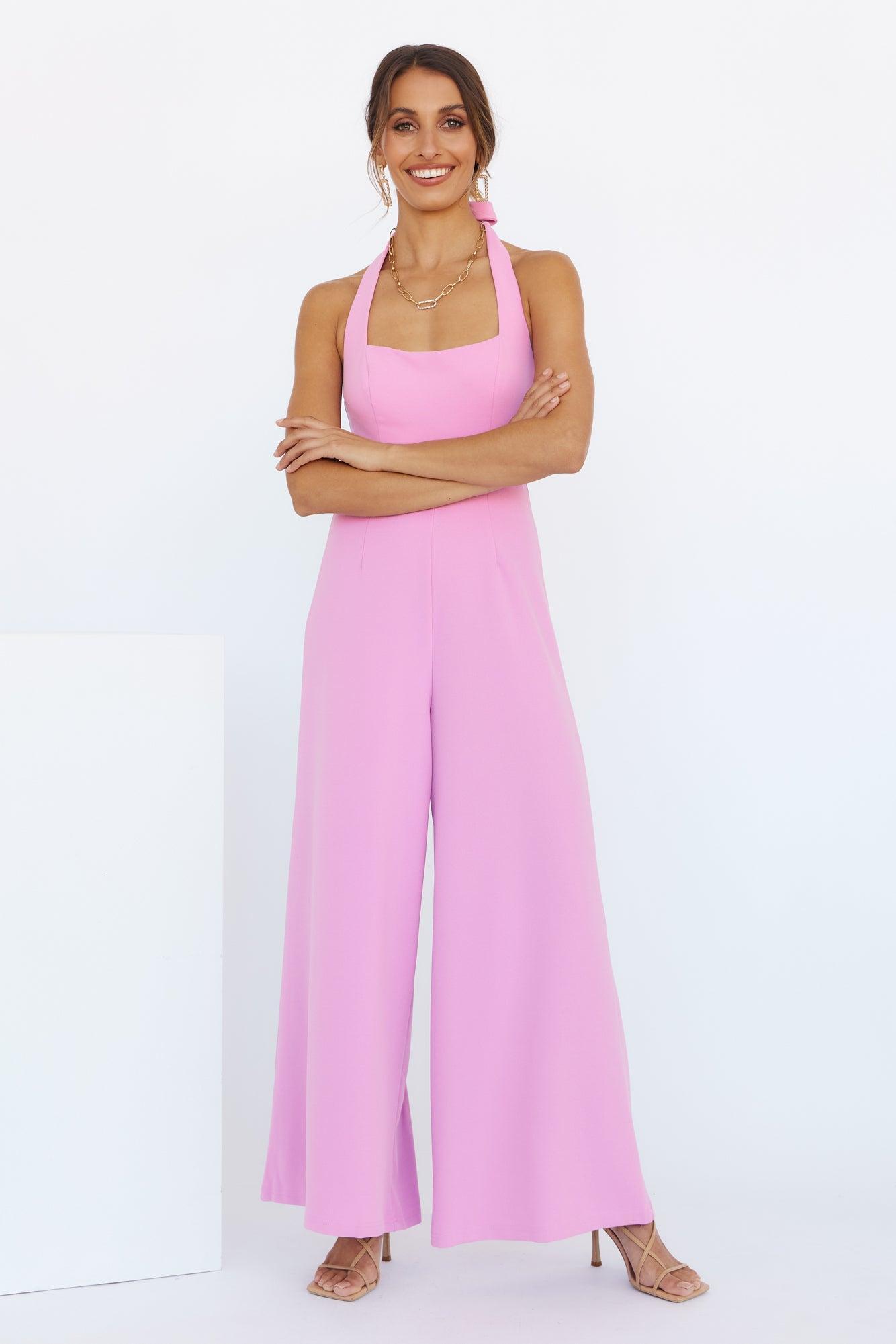 Sweet Home Jumpsuit Pink Product Image