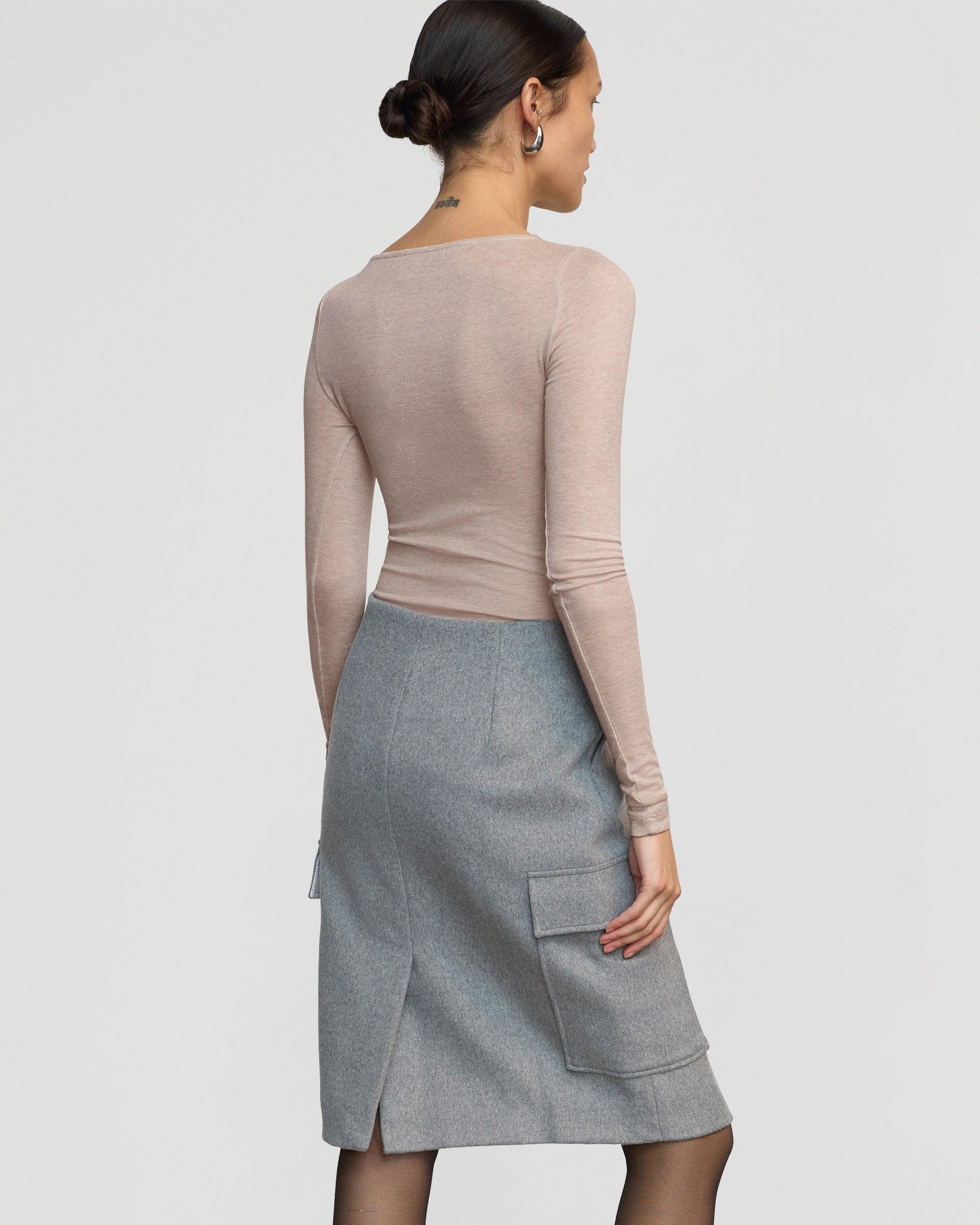 Eileen Wool-Blend Skirt Product Image