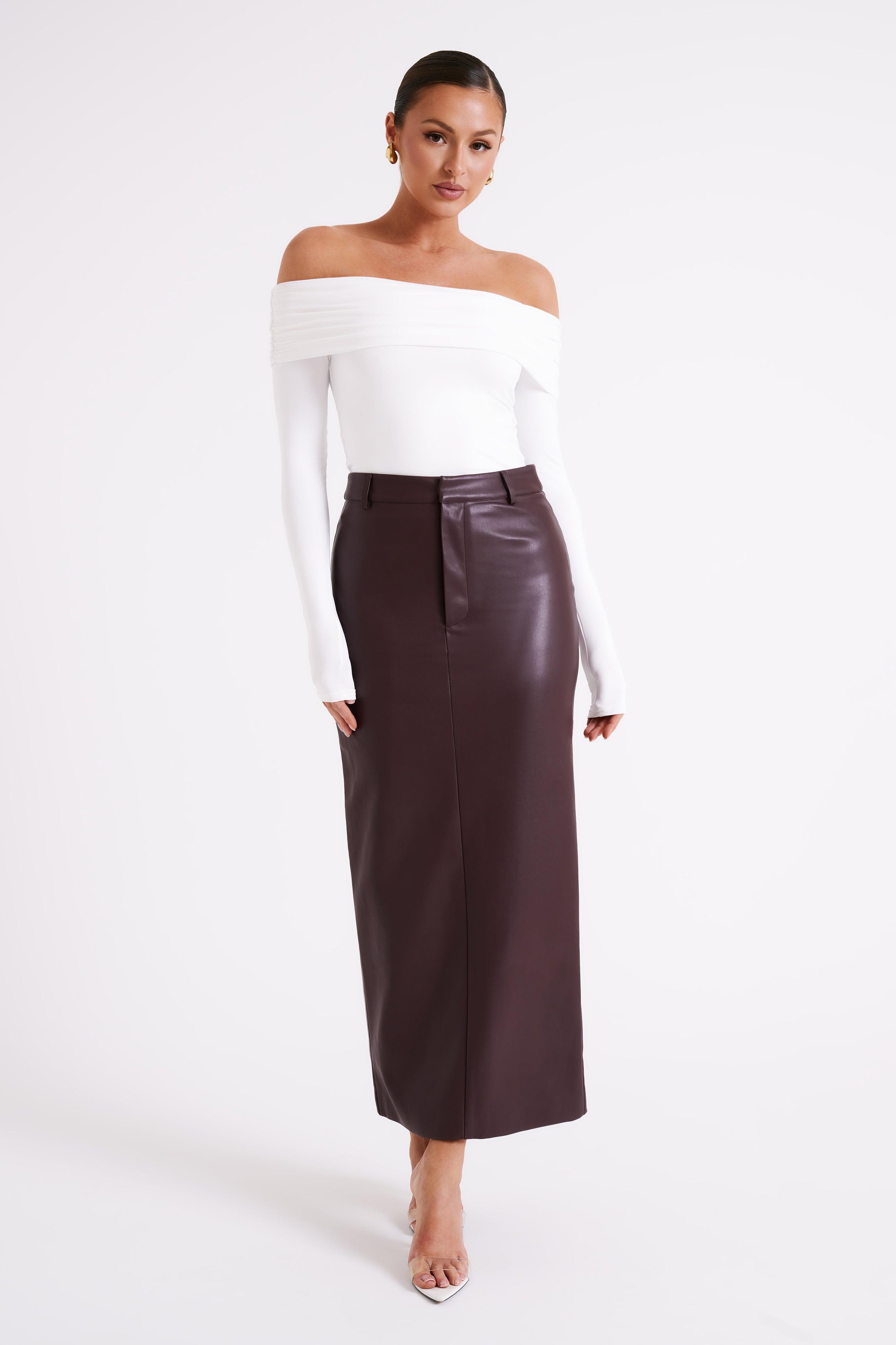 Lucinda Recycled Nylon Off Shoulder Top - White Product Image