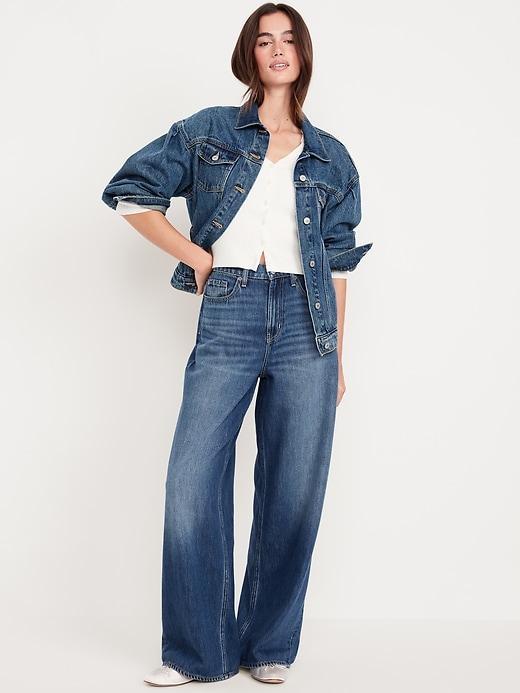 High-Waisted Baggy Wide-Leg Jeans product image