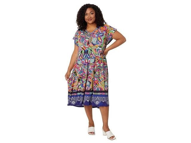 Johnny Was The Janie Favorite Tiered Tea Length Dress-Demarne Women's Dress Product Image