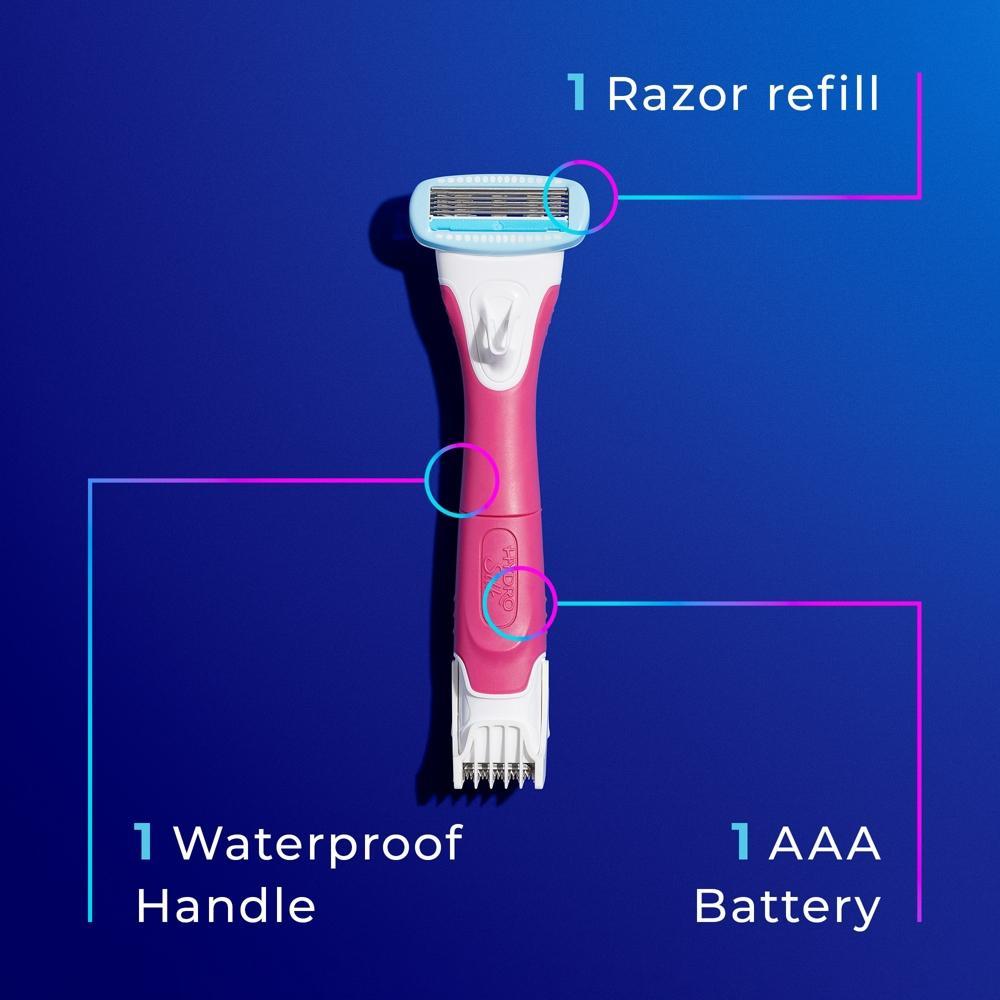 Schick Hydro Silk TrimStyle Women's Razor with Bikini Trimmer - 1 Razor Handle & 1 Refill Product Image