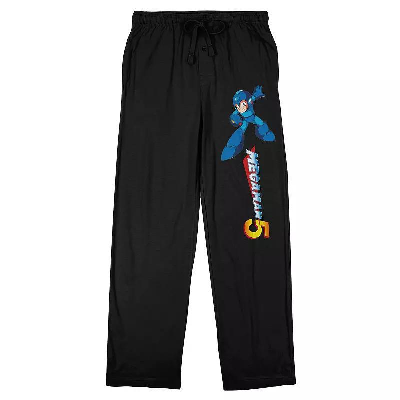 Mens Megs Man 5 Character Pajama Pants Black Product Image