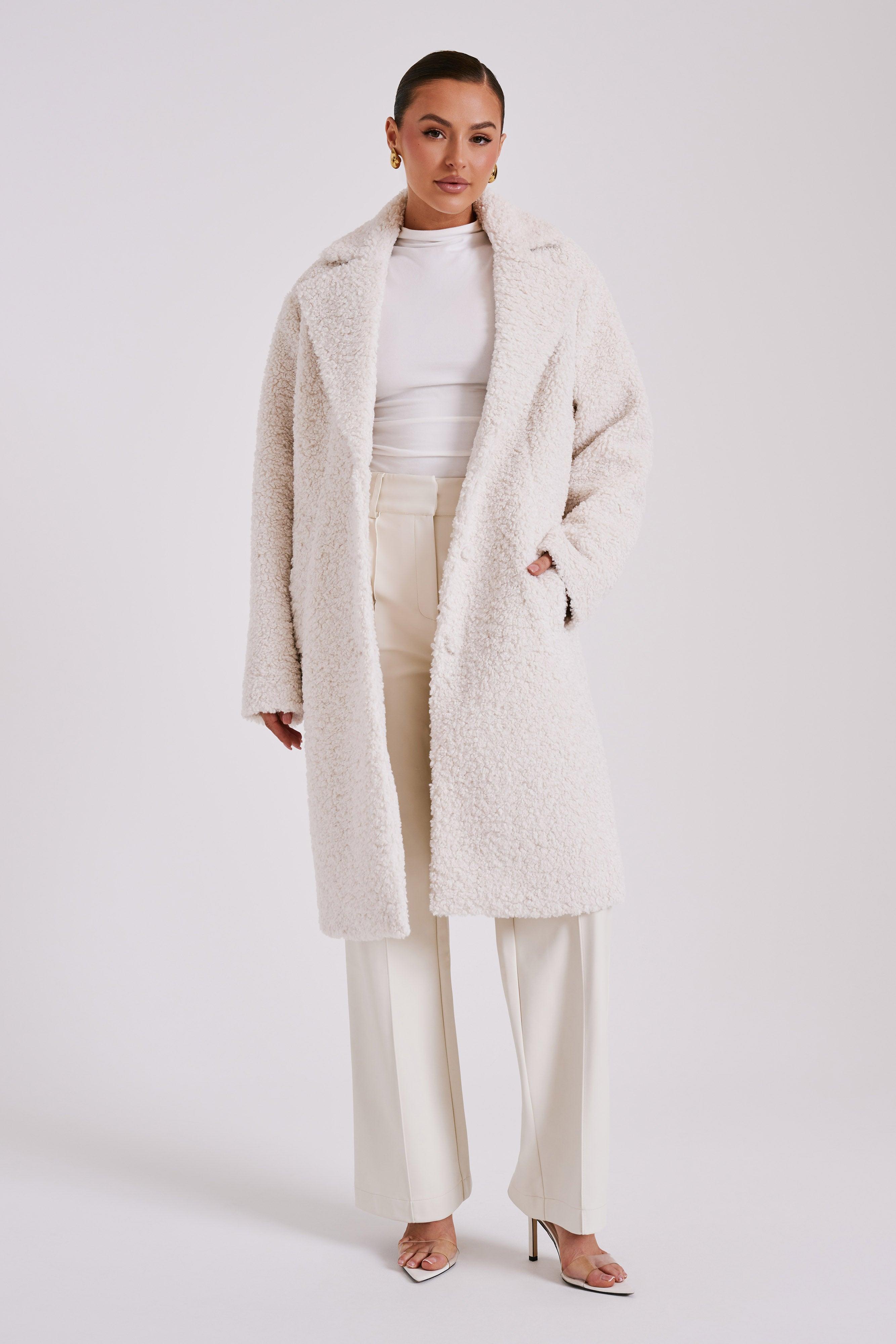 Izzy Boucle Coat - Cream Product Image