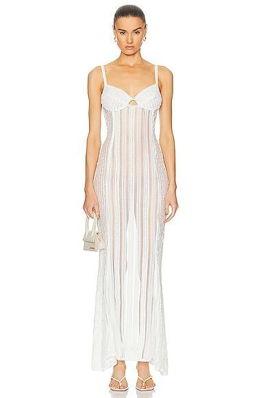 Charo Ruiz Ibiza Yayay Maxi Dress White. (also in L). Product Image