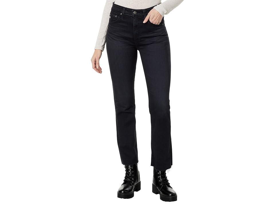 AG Farrah Raw Hem High Waist Crop Bootcut Jeans Product Image