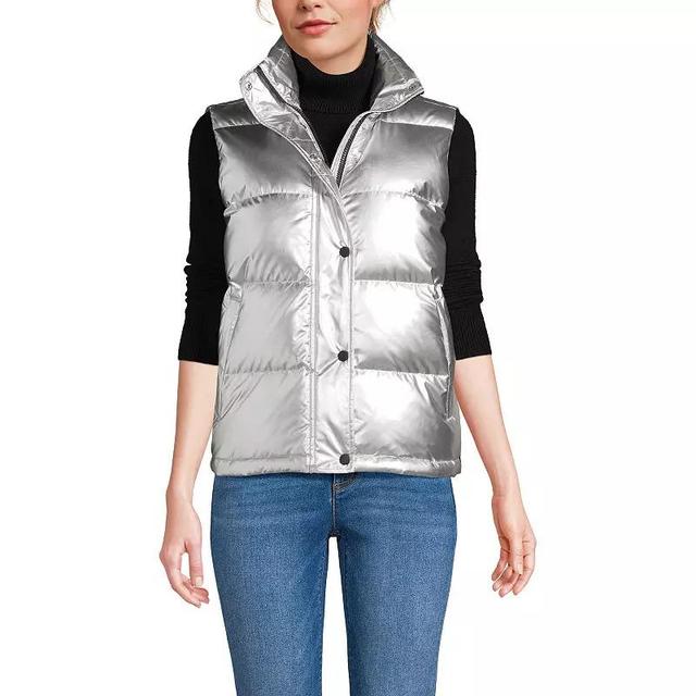 Womens Lands End Wide Channel 600 Down Puffer Vest Product Image