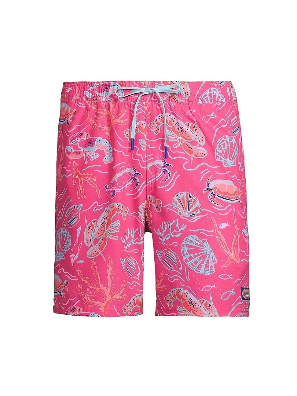 Mens Chappy Printed Swim Trunks Product Image