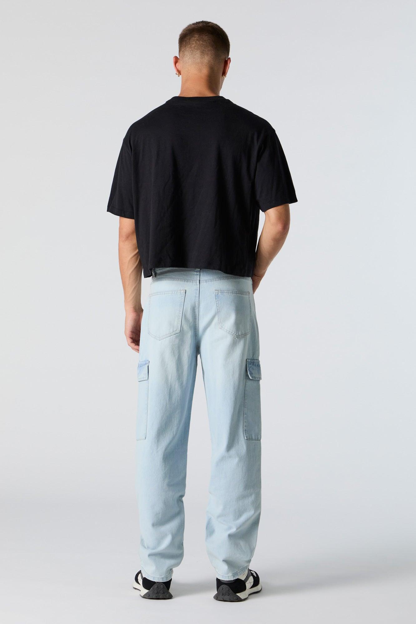 Baggy Straight Leg Cargo Jean Male Product Image