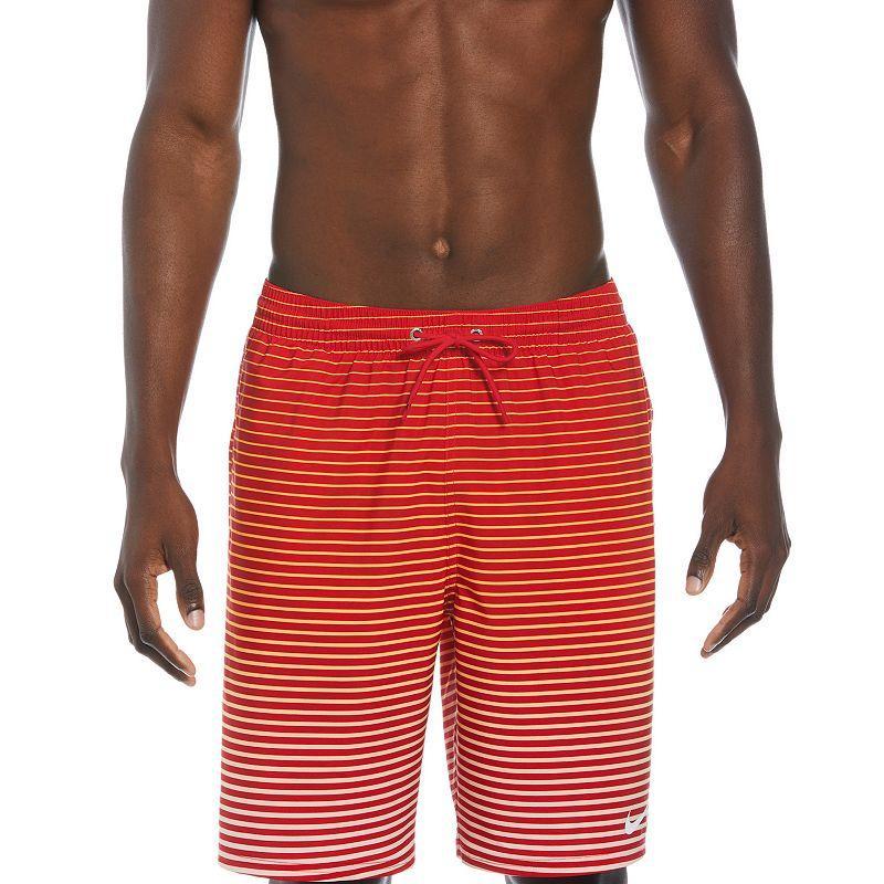 Mens Nike 9-in. Stripe Breaker Swim Trunks Product Image