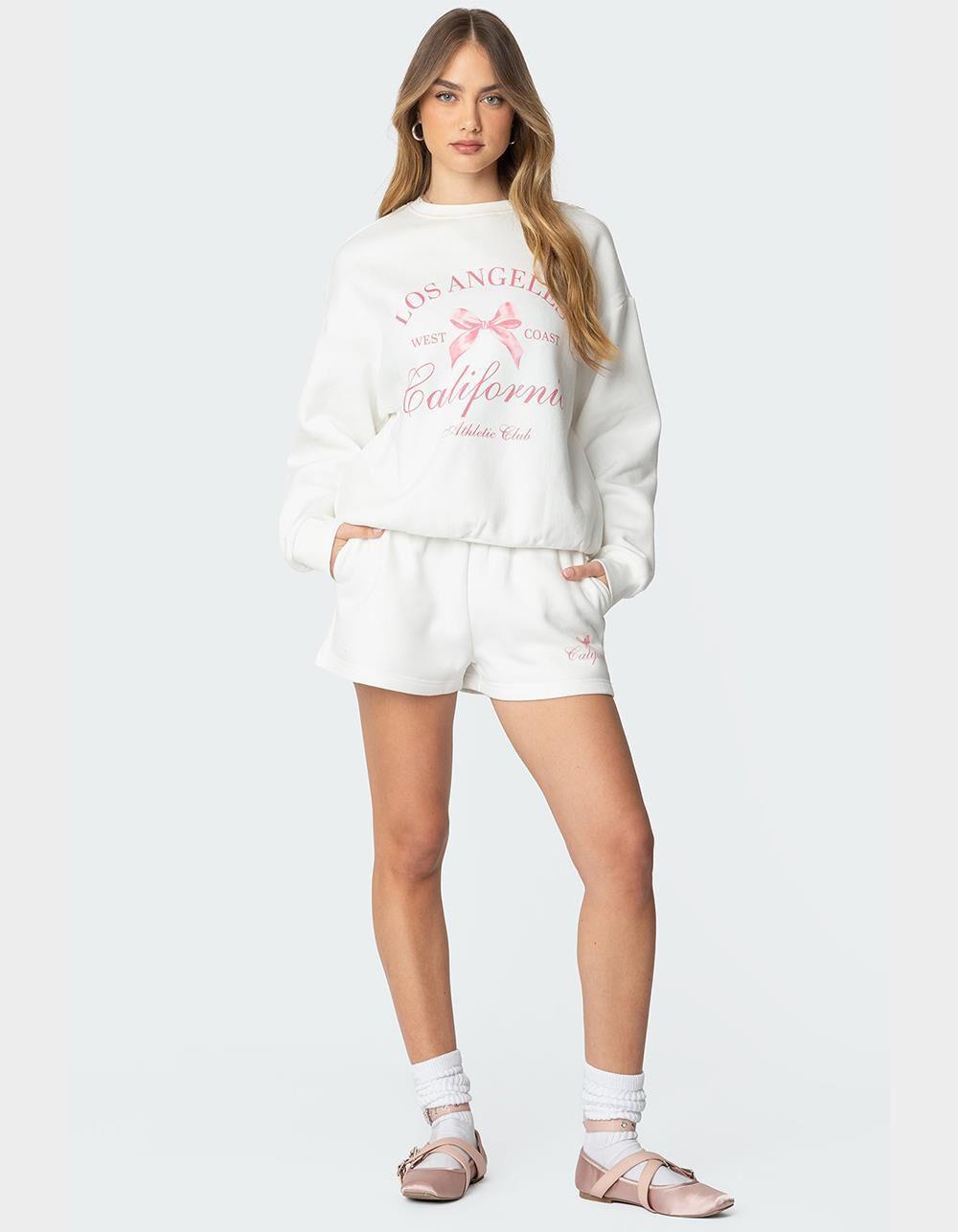 EDIKTED Cali Bow Sweatshirt Product Image