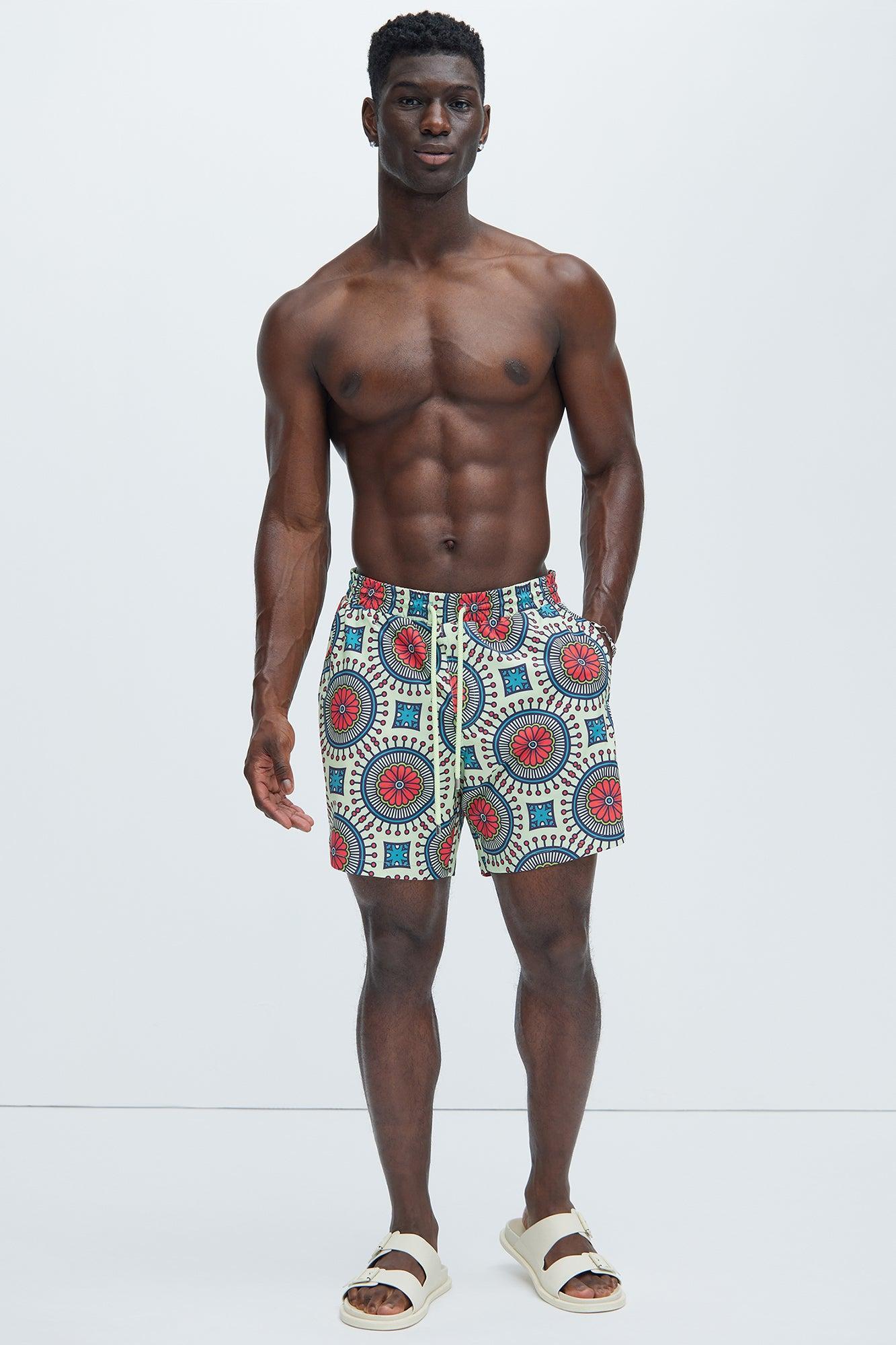 Keystone Geometric Swim Trunks - Multi Color Product Image