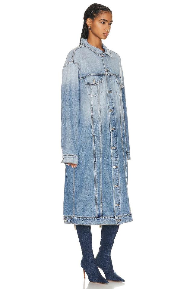 EB Denim Webster Trench in Blue. - size XS (also in L, M, S, XL) Product Image