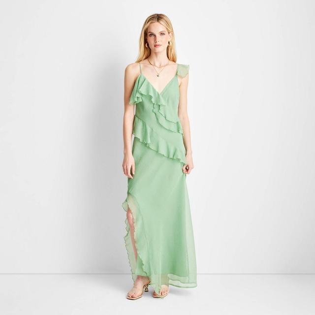 Womens Ruffle Ankle Length Dress - Future Collective with Jenee Naylor XS Product Image