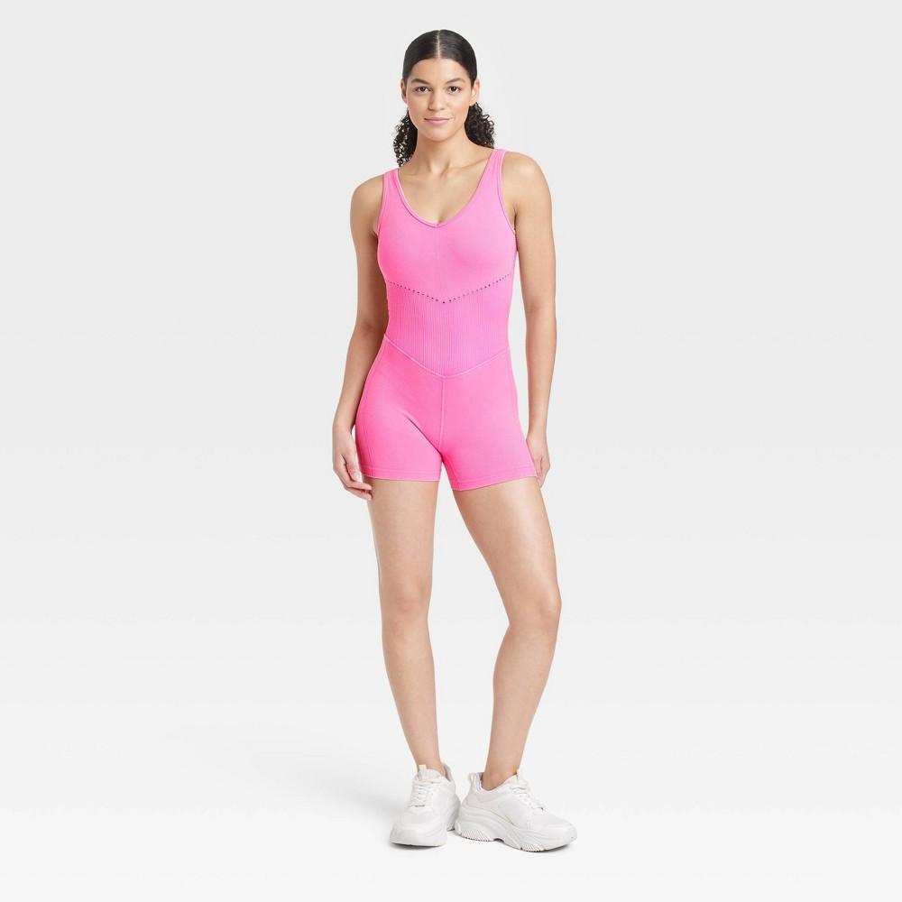 Womens Seamless Short Active Bodysuit - JoyLab M Product Image