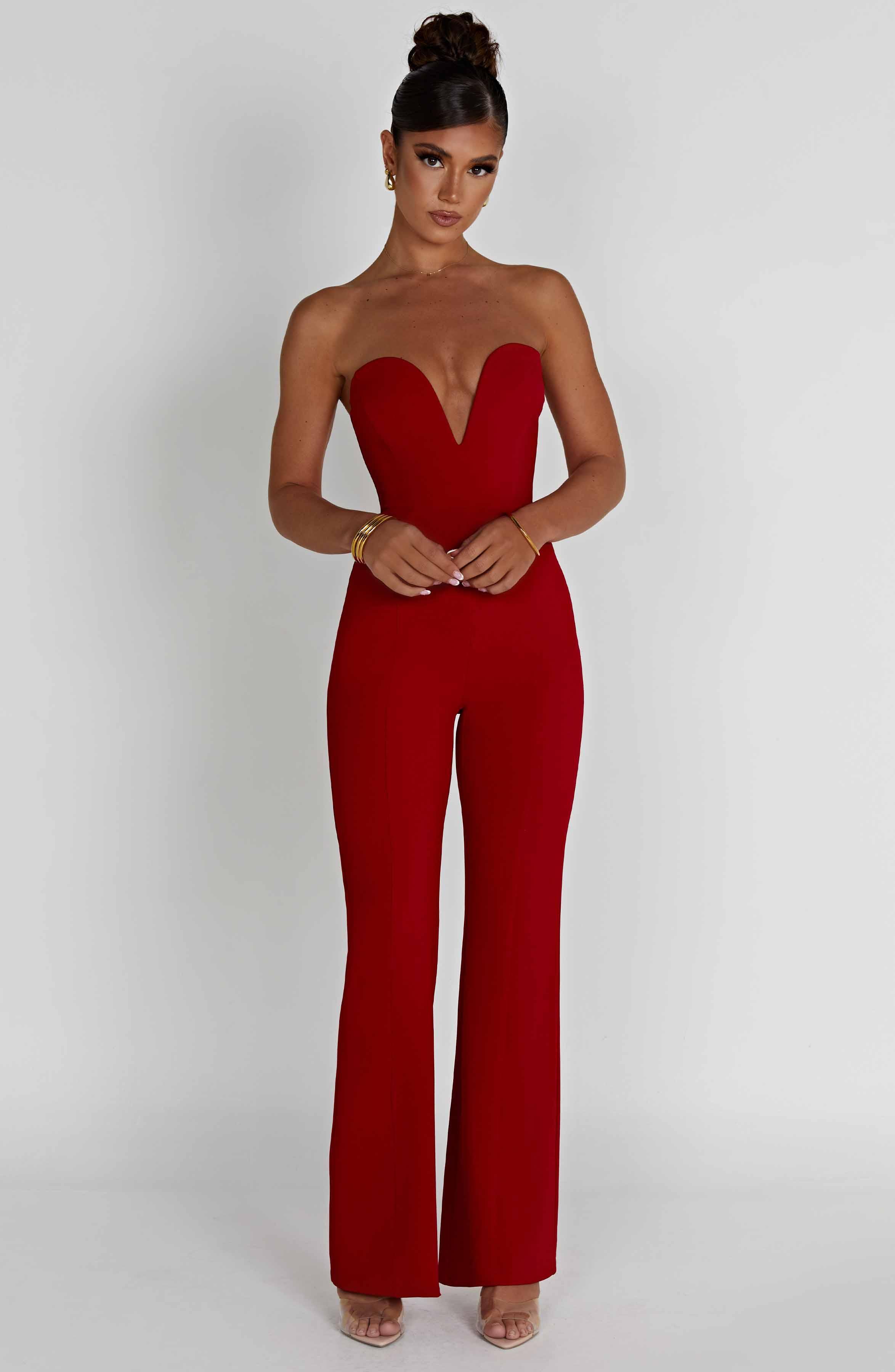 Jordi Jumpsuit - Red Product Image