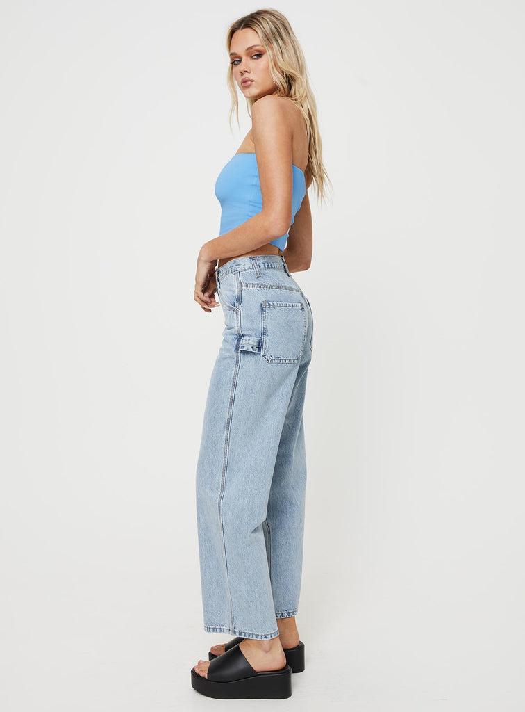 Alessandara Jeans Light Wash Denim Product Image