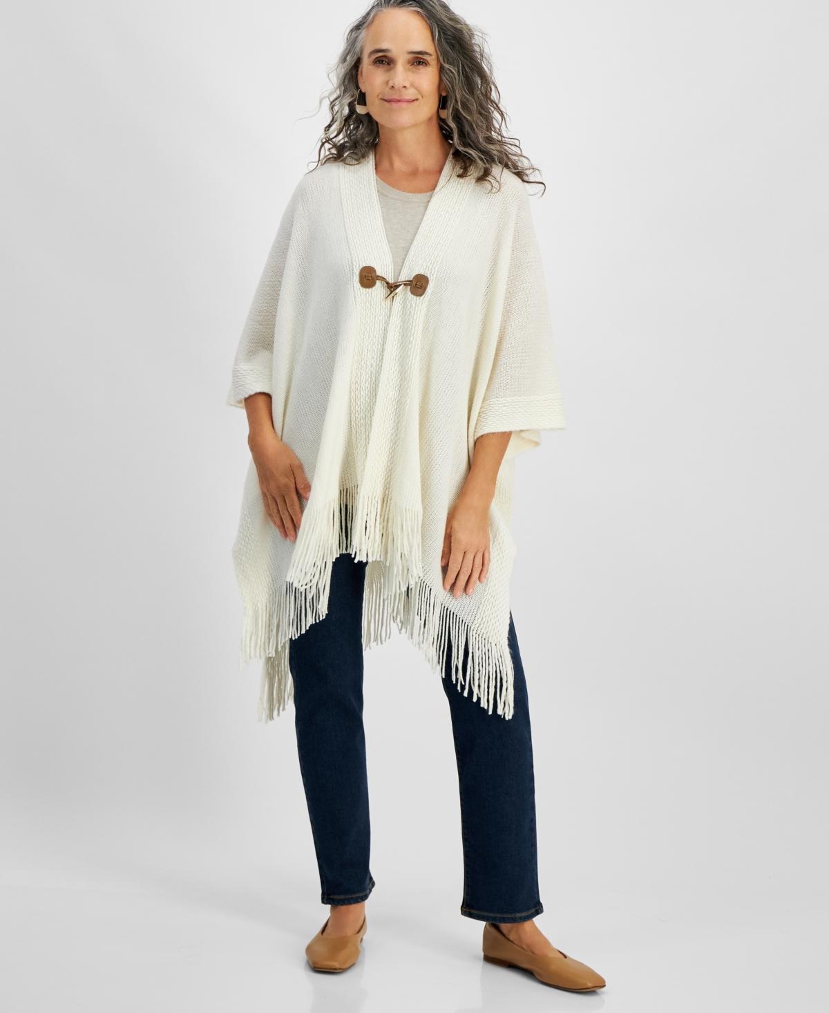 Style & Co Womens Cozy Bordered Textured Wrap, Created for Macys product image