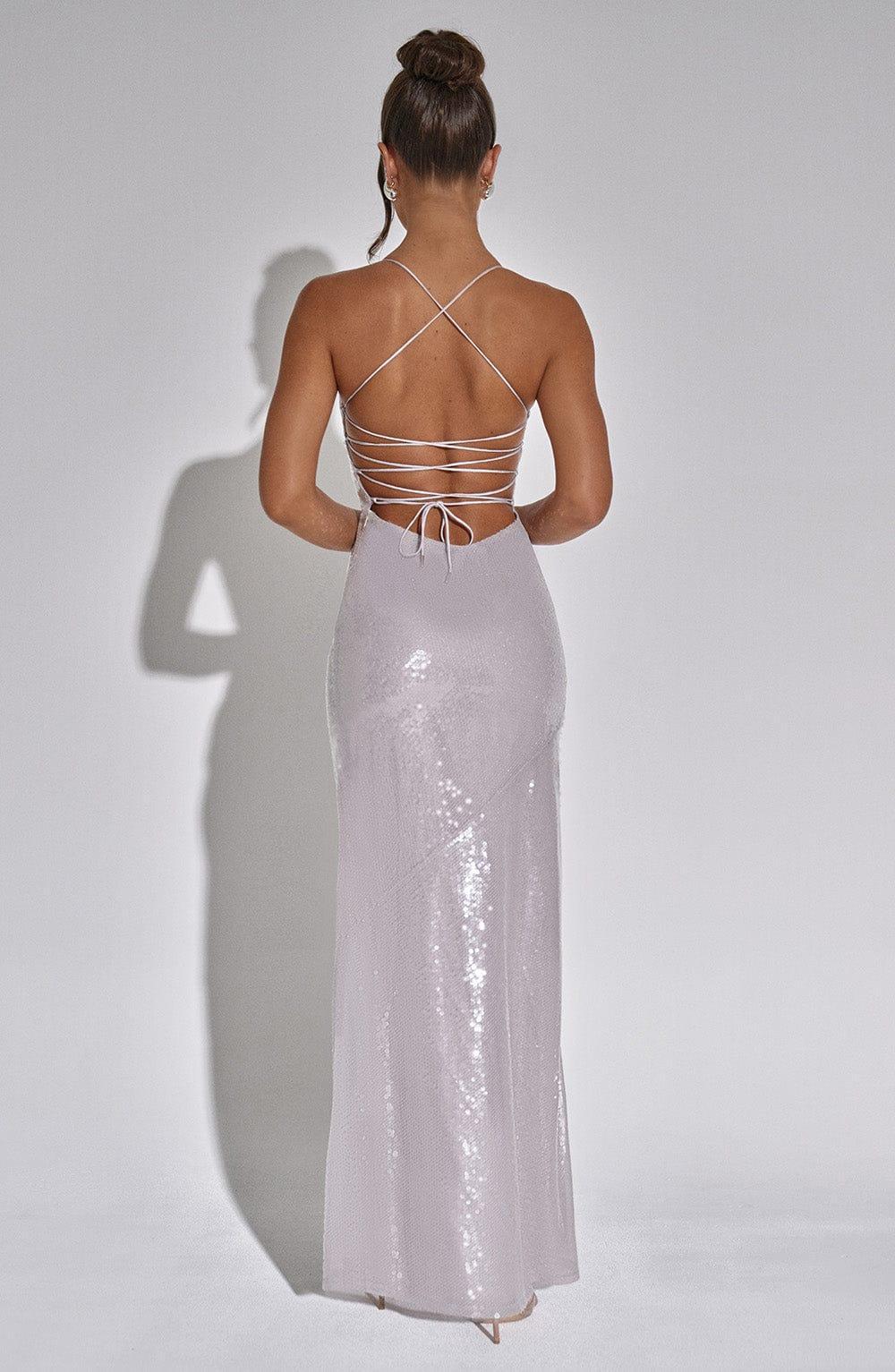 Bells Maxi Dress - Silver Product Image