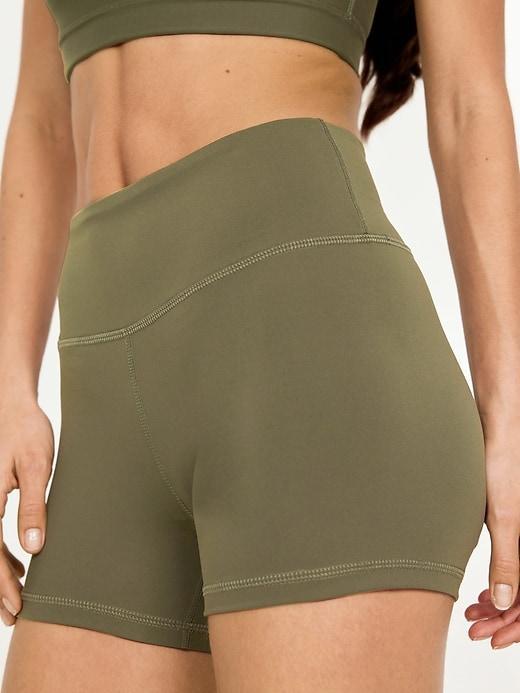 High-Waisted PowerSoft Biker Shorts -- 4-inch inseam Product Image