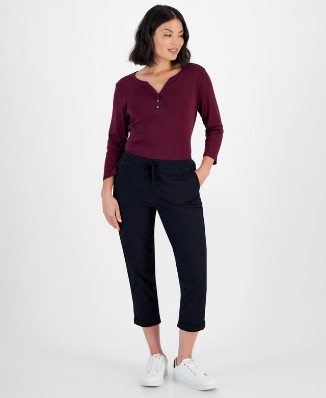 Style & Co Womens Pull On Cuffed Pants, Created for Macys Product Image