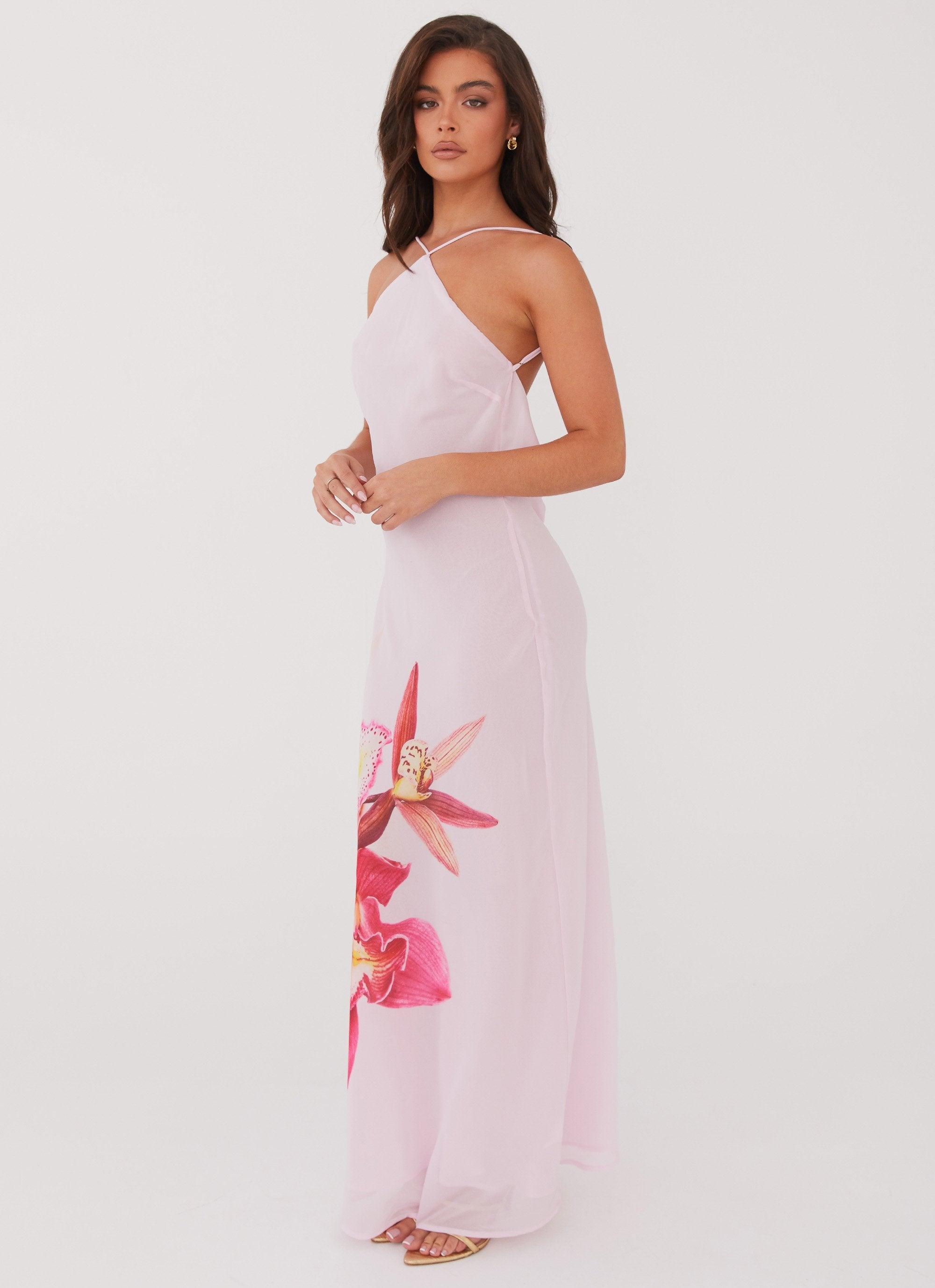 Blossom Hearts Maxi Dress - Pink Peony Product Image