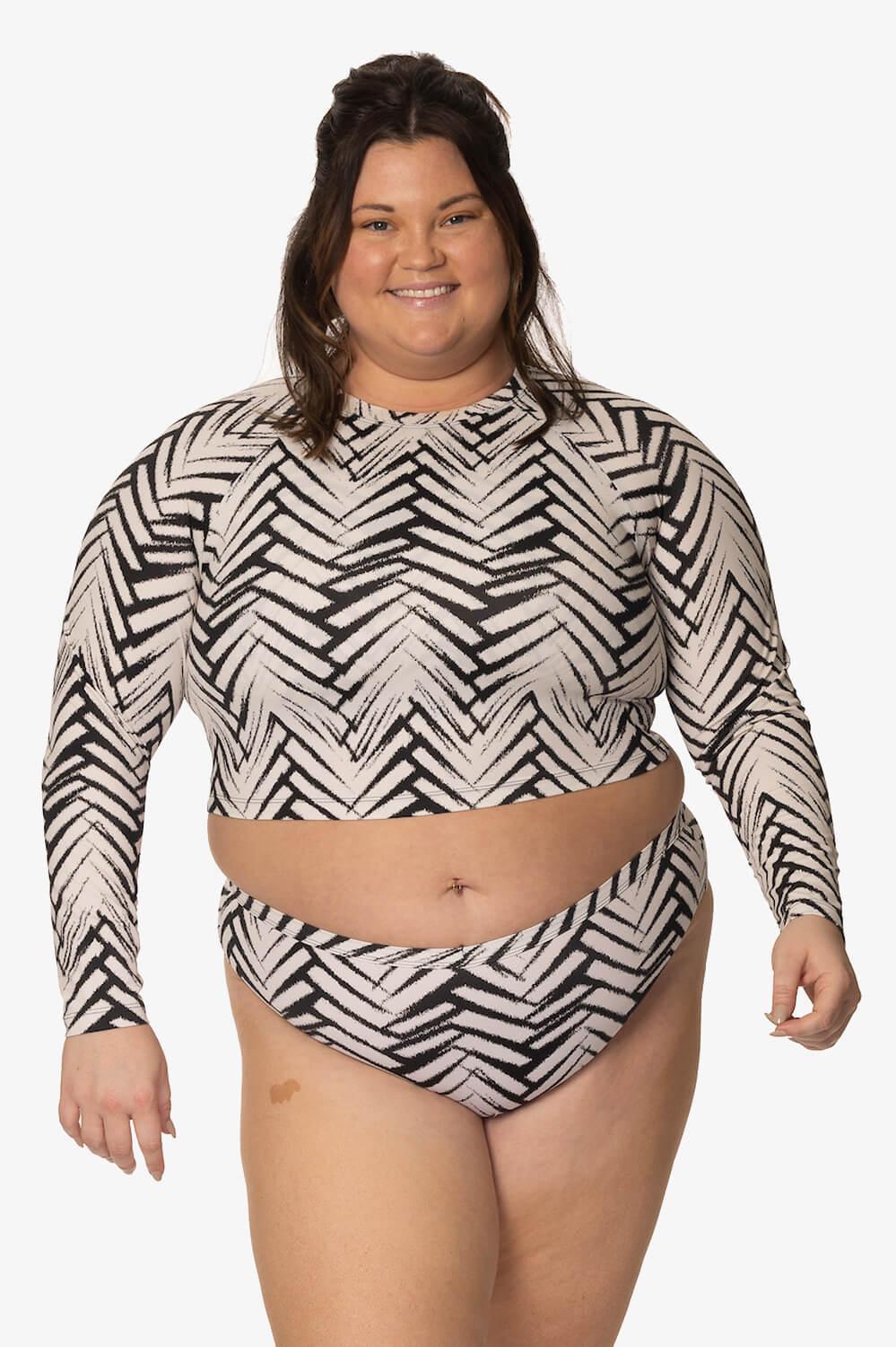 Moana Long Sleeved Crop Rashie - Pacific Product Image