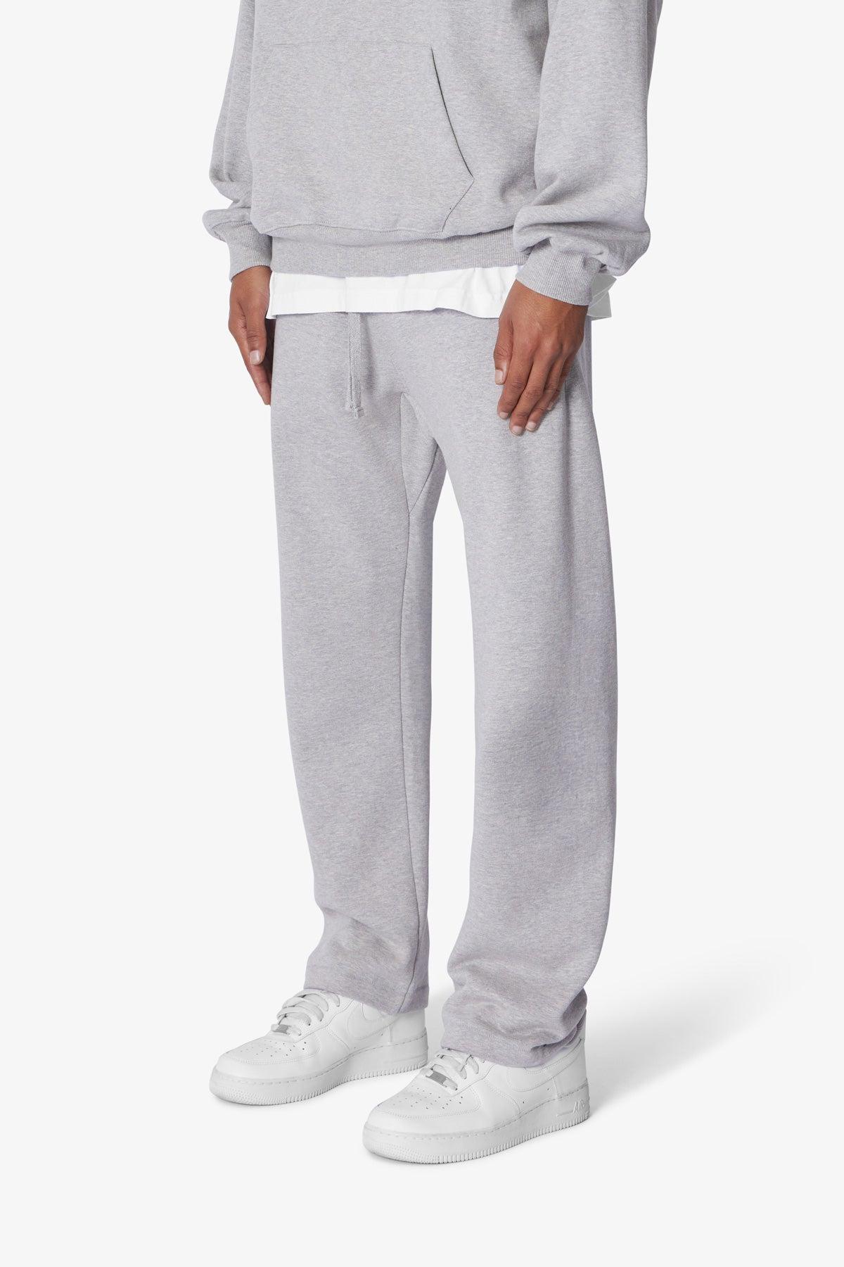 Heavy Relaxed Every Day Sweatpants - Marled Grey Product Image