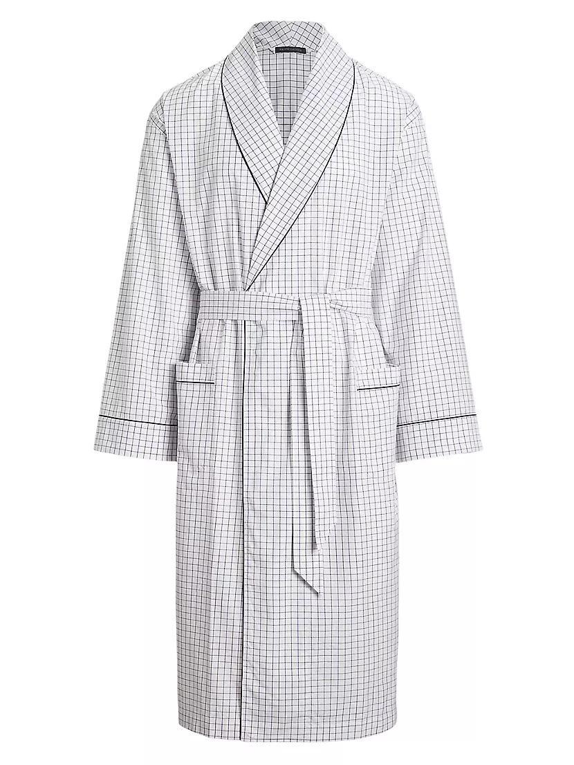 Plaid Cotton Oxford Robe Product Image