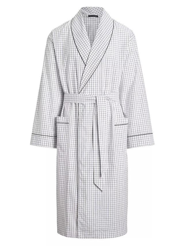 Plaid Cotton Oxford Robe Product Image