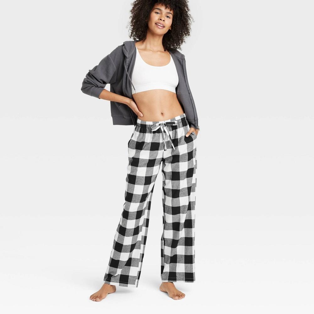 Womens Buffalo Check Flannel Pajama Pants - Auden XL Product Image