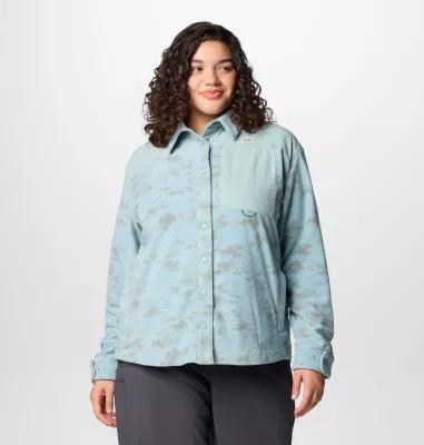 Columbia Women's PFG Uncharted Fleece Overshirt - Plus Size- Product Image