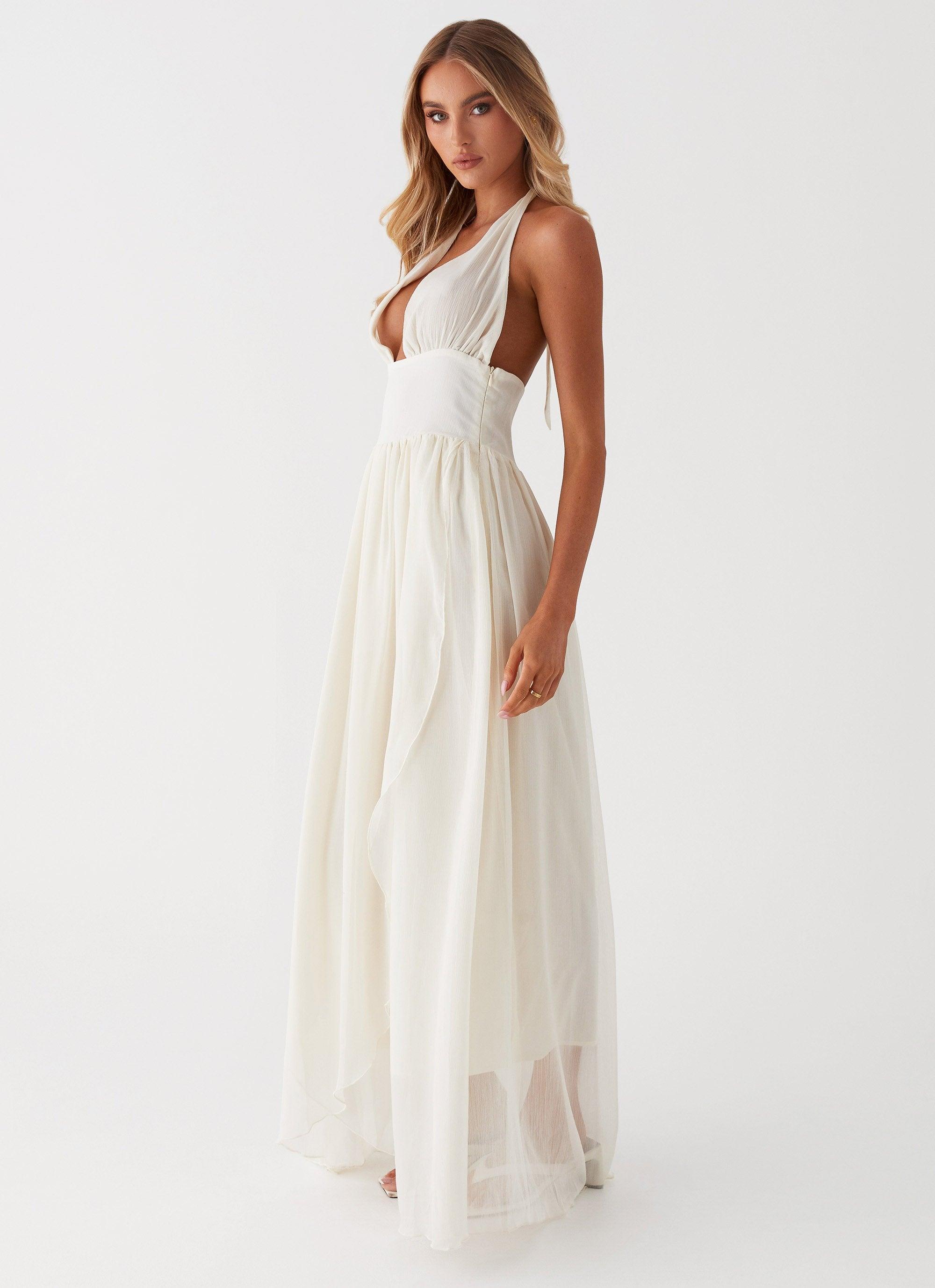 Somewhere New Maxi Dress - Ivory Product Image