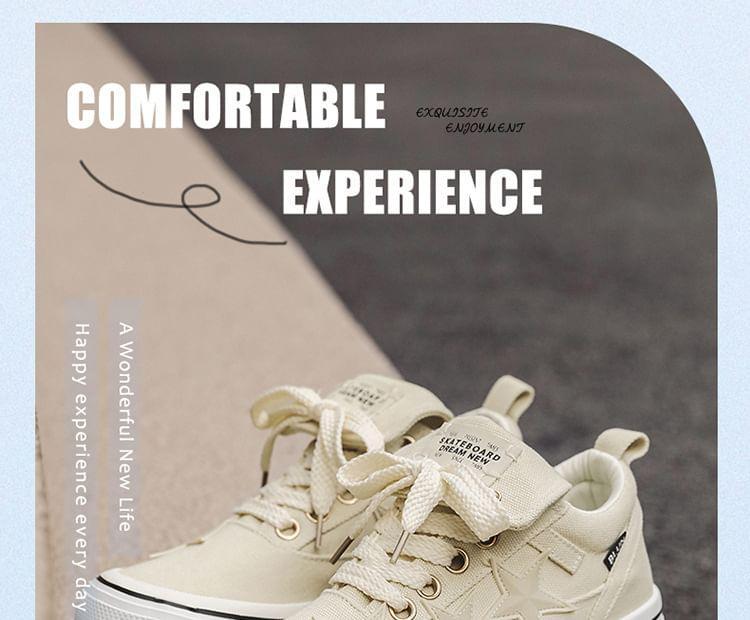 Star Applique Lace-Up Sneakers Product Image