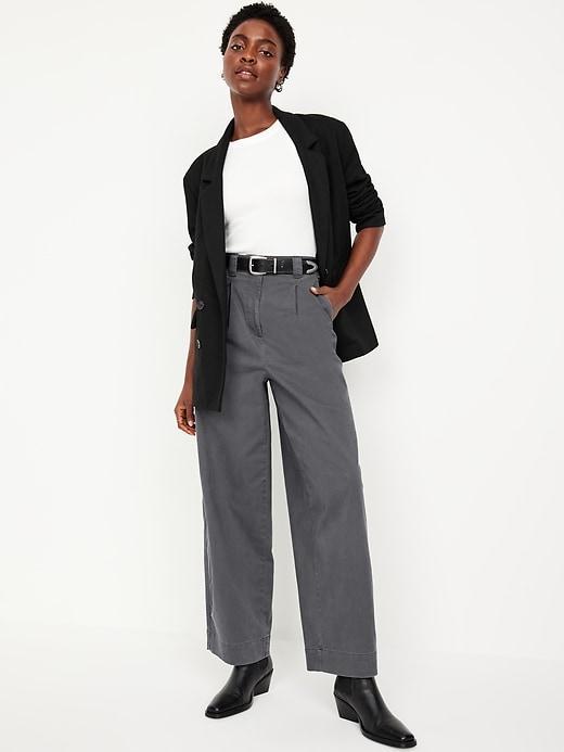 Extra High-Waisted Barrel Wide-Leg Pants Product Image