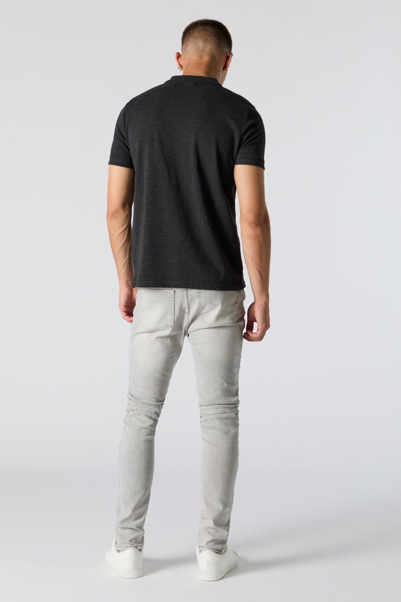 Distressed Skinny Moto Jean Male Product Image