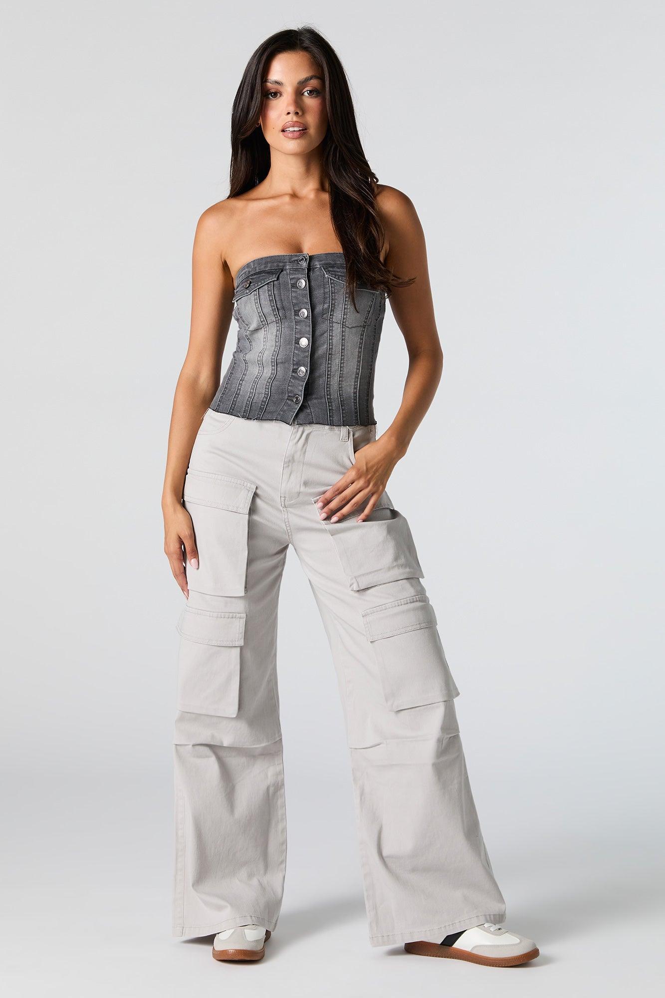 Multi Pocket Wide Leg Cargo Pant Female product image