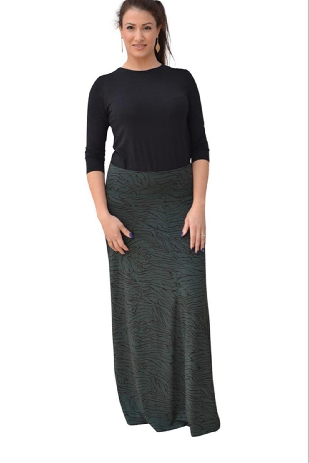 Printed Maxi Skirt for Women Flowing A-line Female Product Image