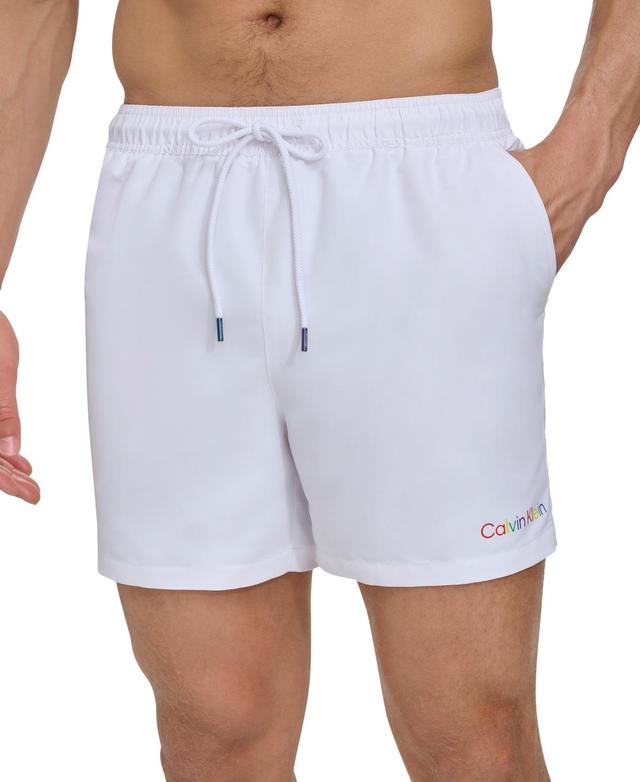 Calvin Klein Mens Drawstring Logo 5 Swim Trunks Product Image