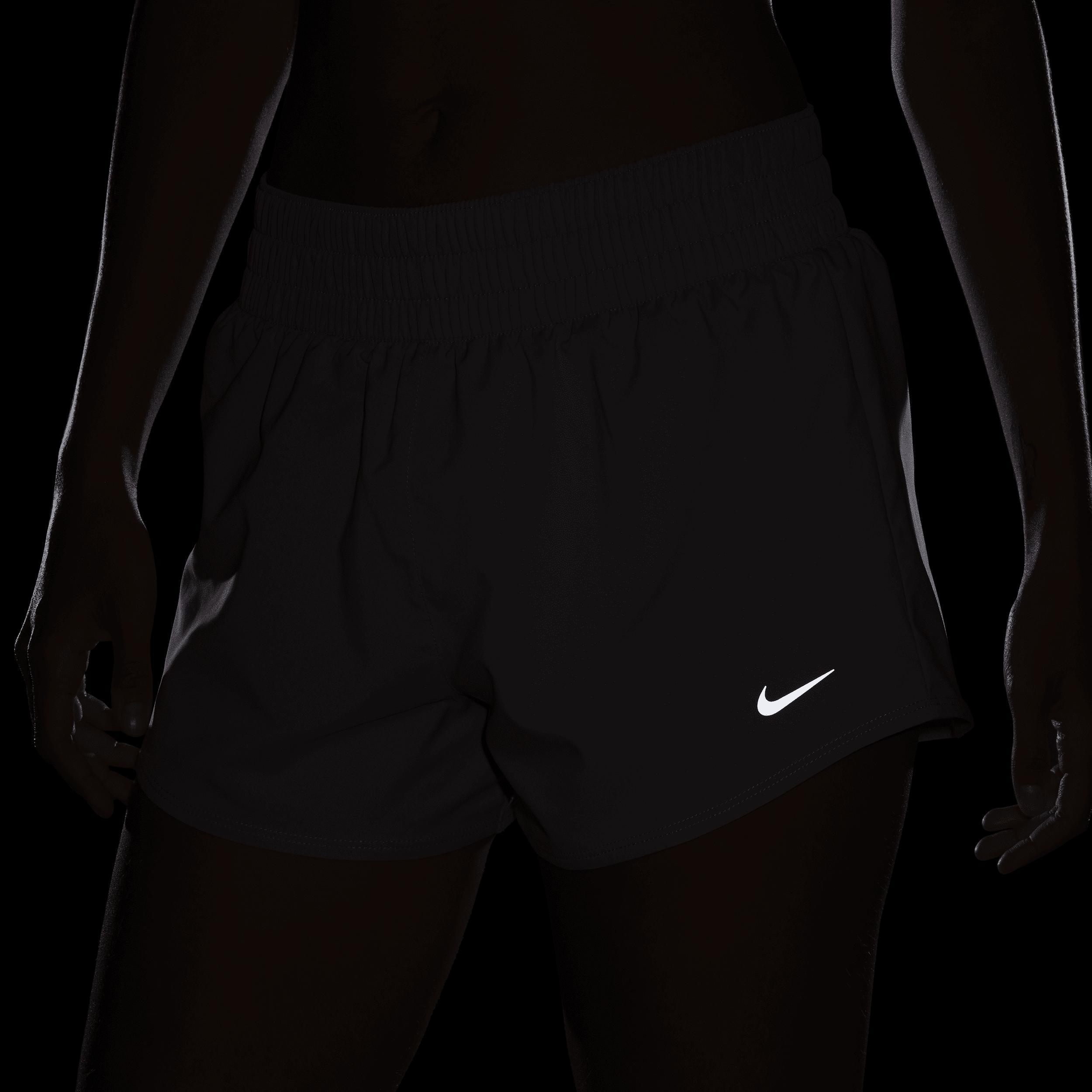 Nike Women's One Dri-FIT Mid-Rise 3" Brief-Lined Shorts Product Image