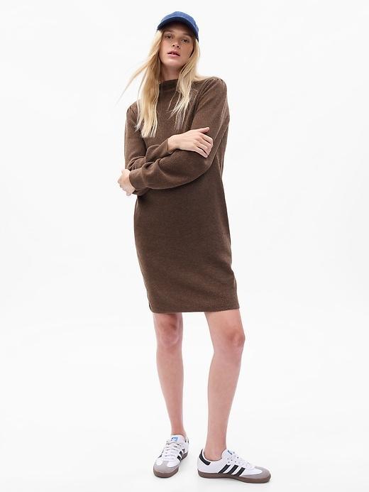 Maternity CashSoft Turtleneck Mini Sweater Dress Product Image