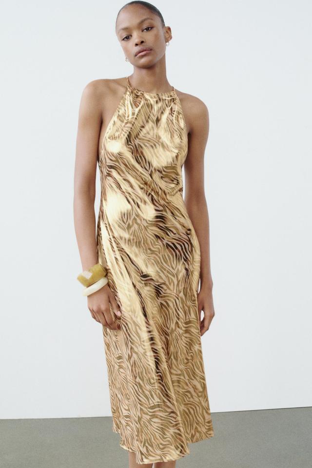 FOIL ANIMAL PRINT DRESS Product Image