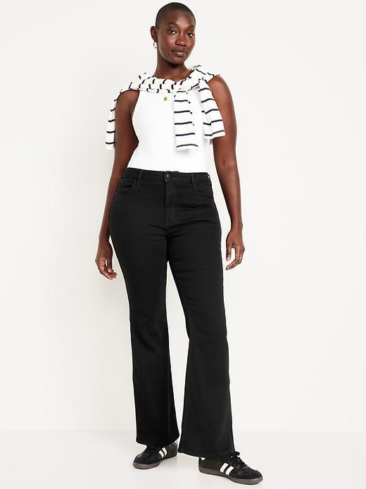 High-Waisted Wow Flare Jeans Product Image