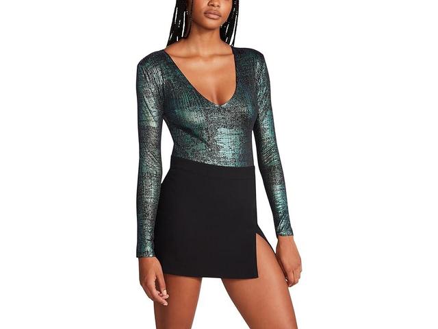 Steve Madden Alani Bodysuit (Teal) Women's Jumpsuit & Rompers One Piece Product Image