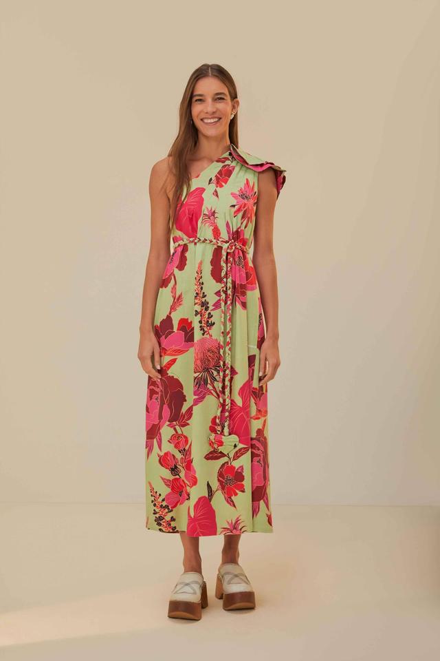 Womens Fresh Garden One-Shoulder Midi Dress Product Image