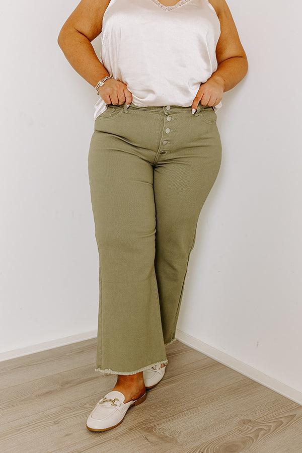 The McKenzie High Waist Jean In Sage Curves Product Image