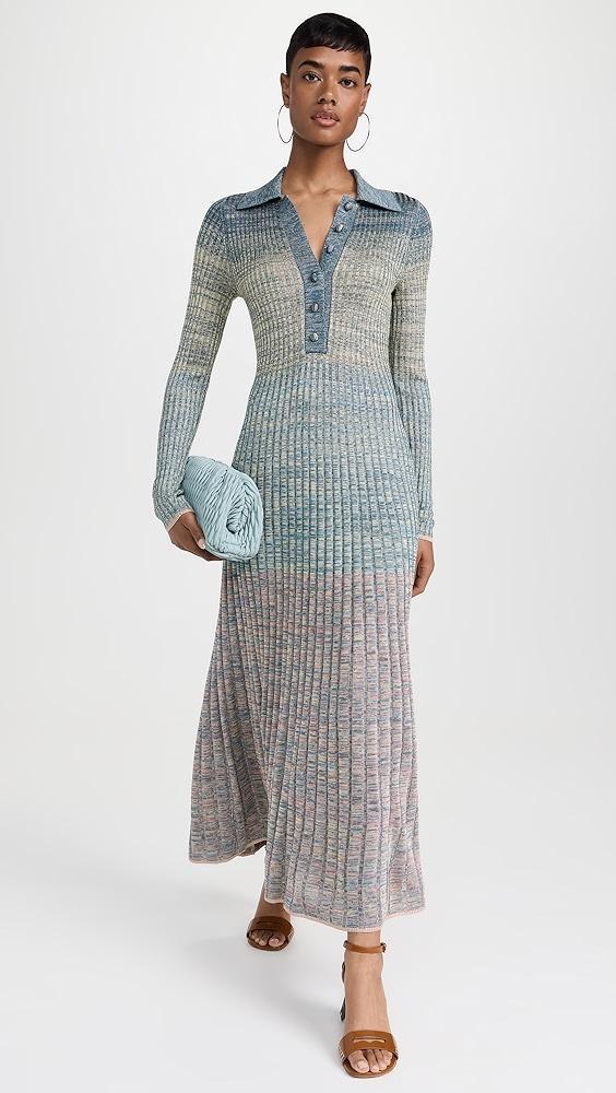 Zimmermann Illustration Mouline Polo Midi Dress | Shopbop Product Image