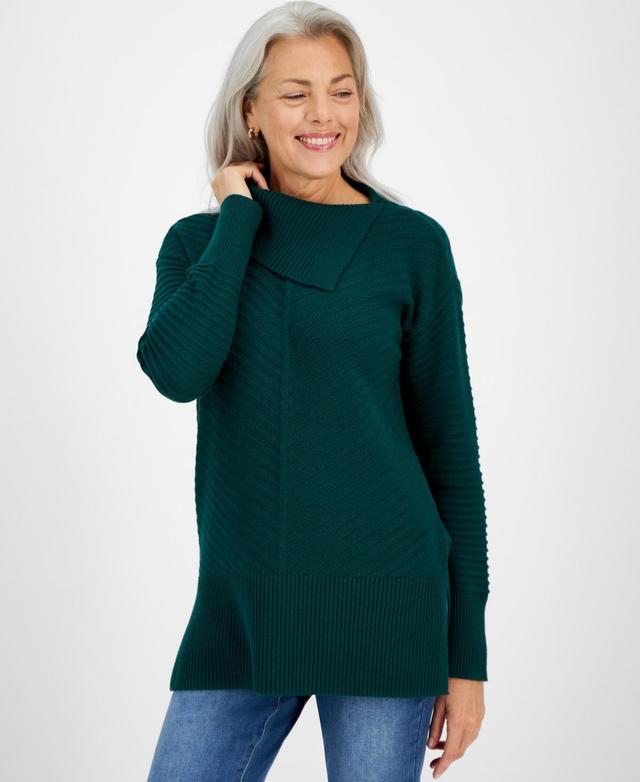 Style & Co Womens Envelope-Neck Tunic Sweater, Created for Macys Product Image