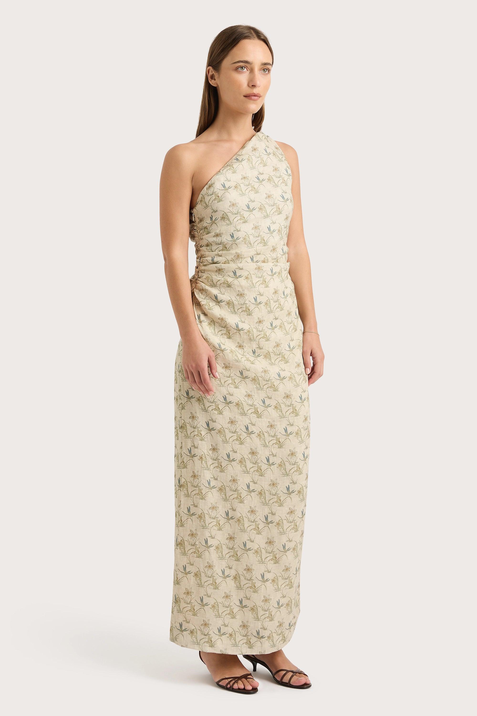 Jomana Midi Dress Daffodil Cream Product Image